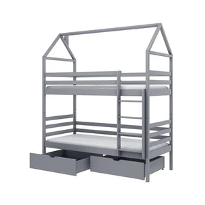 Wooden Bunk Bed With Storage