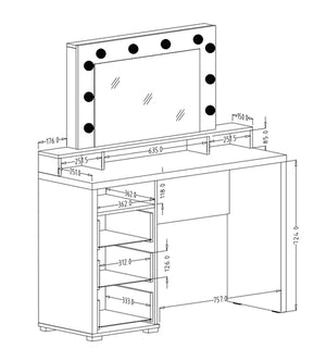 Diva 49 Dressing Table
