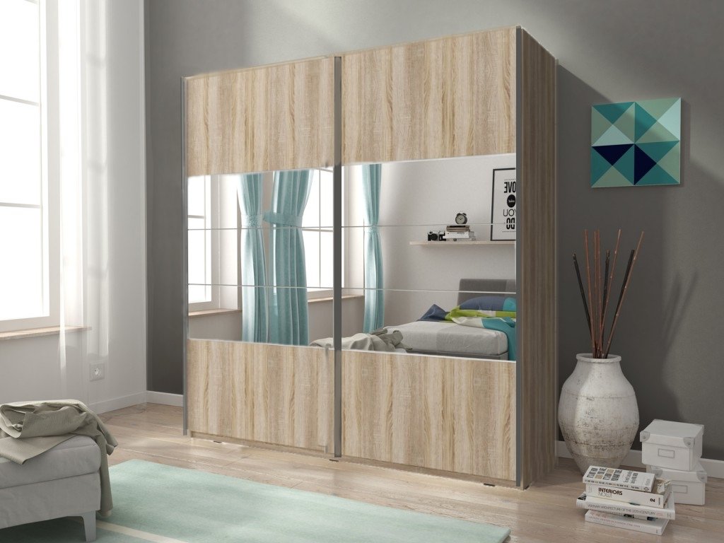 Mika 01 Sliding Door Wardrobe 200cm